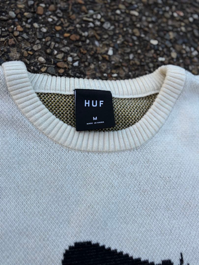 (美品)HUF エンジェルプリント ジャガードニット/セーター — image 2