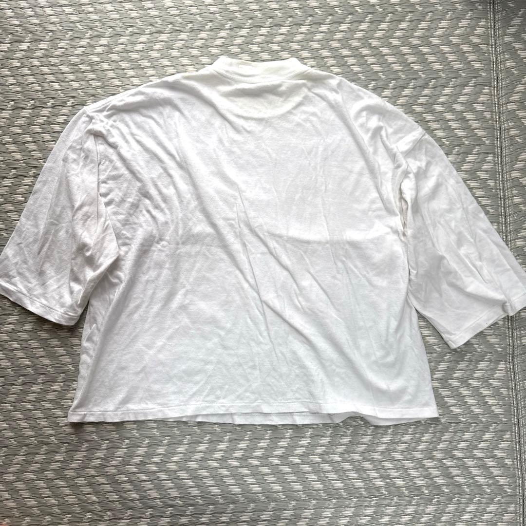 【送料無料】ヤングアンドオルセン Tシャツ 白　無地　七分袖　薄手 — image 3