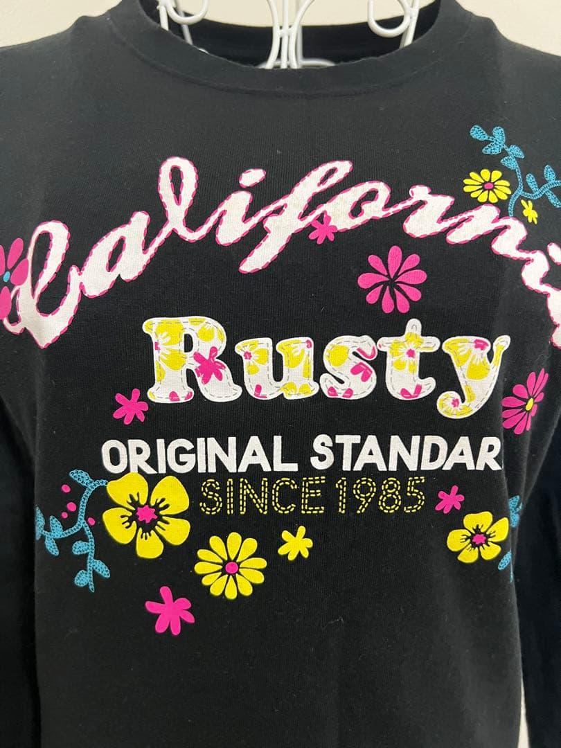 RUSTY ラスティ　Tシャツ　カットソー　ブラック Mサイズ — image 3