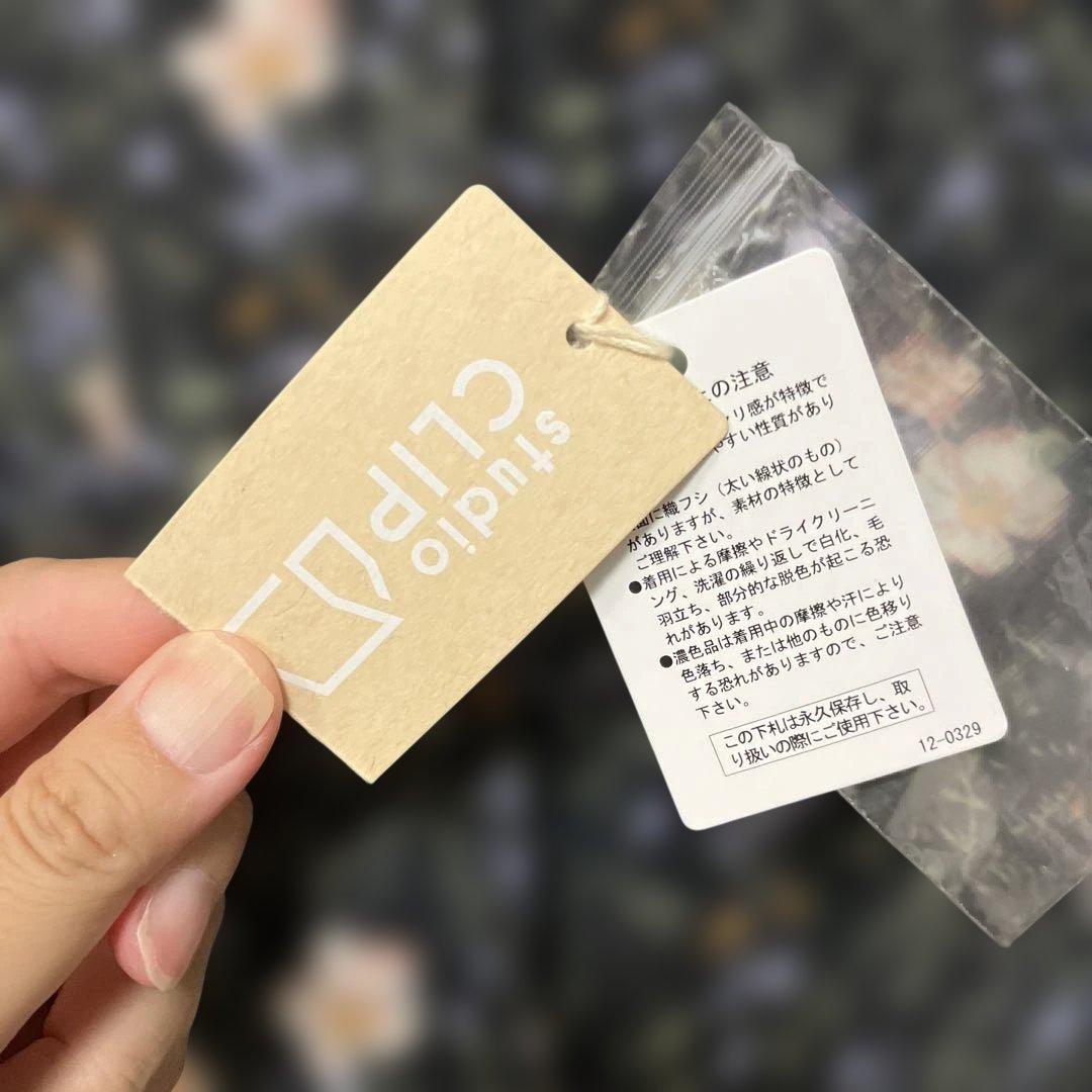 新品未使用タグ付スタディオクリップstudio CLIP花柄ワンピース麻リネン — image 2