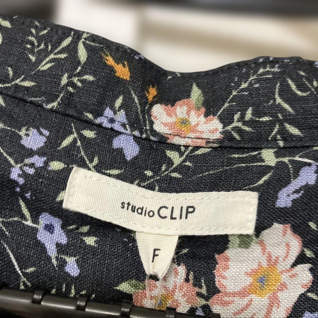 新品未使用タグ付スタディオクリップstudio CLIP花柄ワンピース麻リネン — image 4