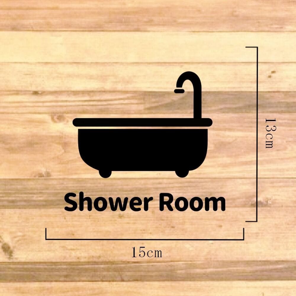 【バスルーム・シャワールーム】showerroom【ステッカーシール・シンプル】 — image 2