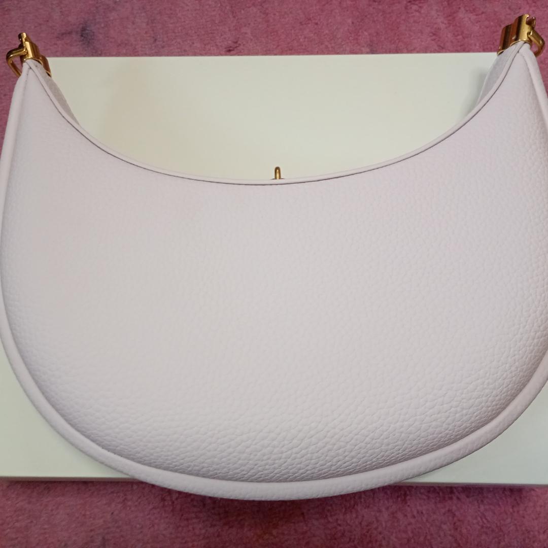 新品・未使用 NO BRAND 三日月型ショルダーバッグ 複合牛革 アイボリー — image 5
