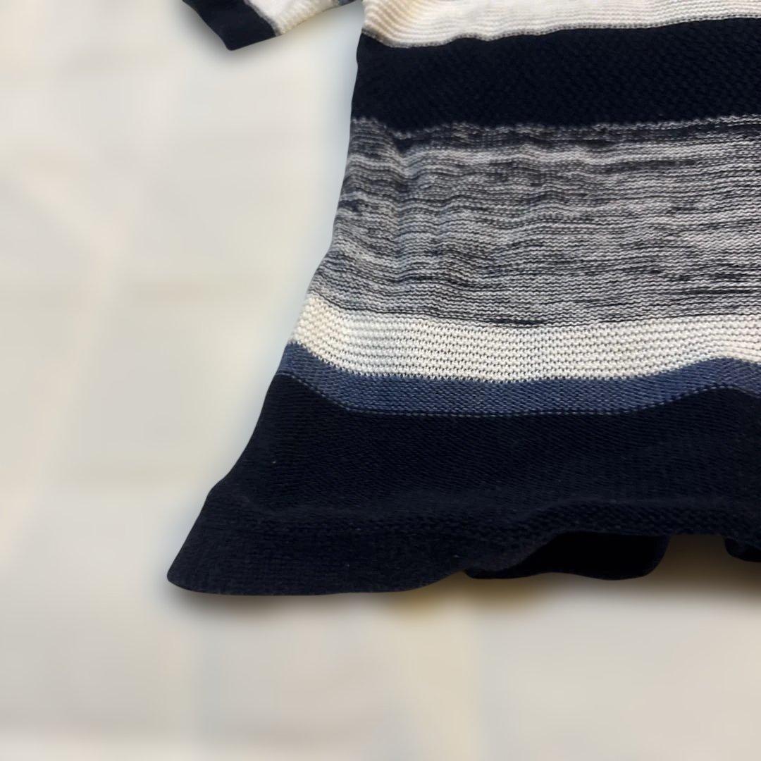ビームス　BEAMS HEART 半袖 ボーダー S 綿混 サマーニット　メンズ — image 5