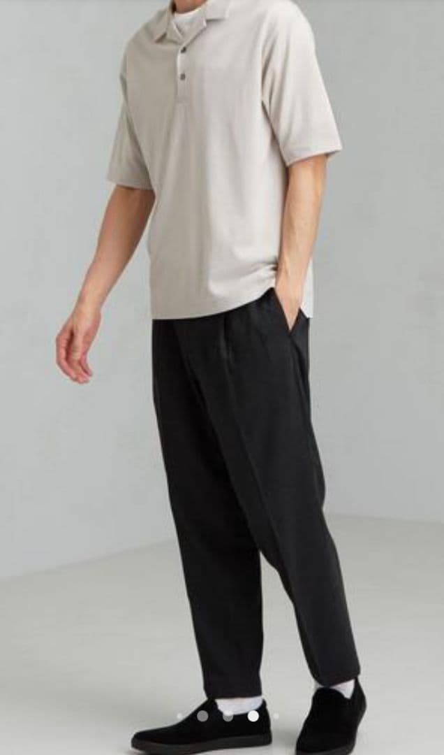 green label relaxing ワイドプリーツテーパード 9分丈パンツ — image 2
