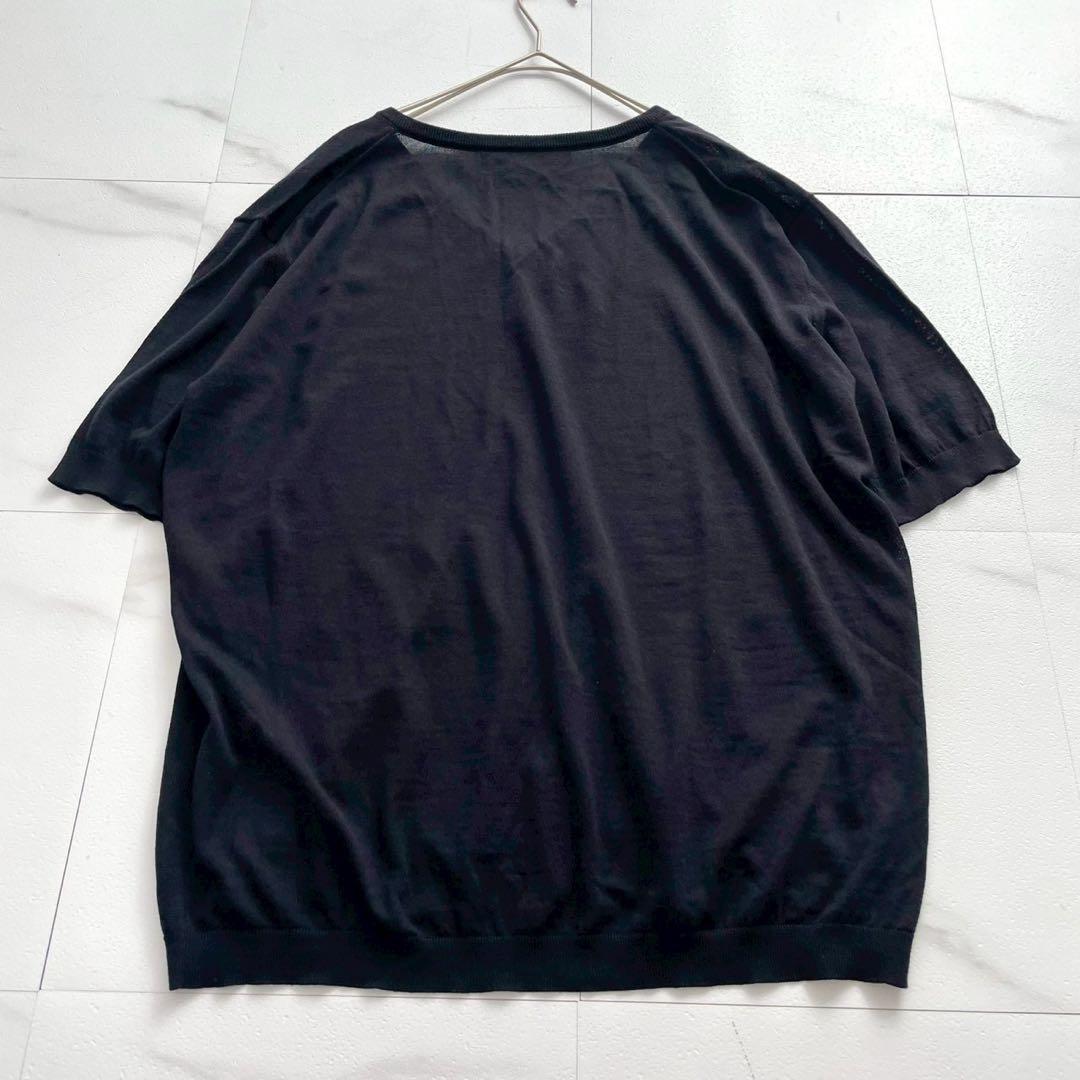 極美品 2024SS ジョルジオアルマーニ サマーニット ウール 54 3XL — image 5