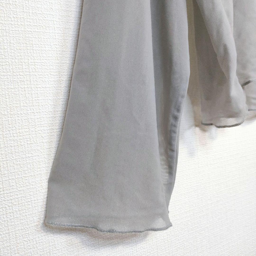 FRIFUL　フリフル　総シアーシャツ　長袖　グレー　ボートネック　L — image 4