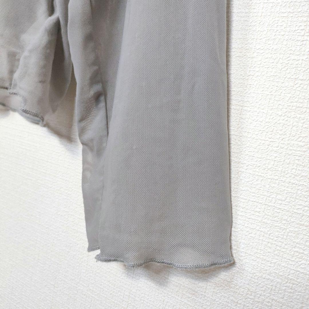 FRIFUL　フリフル　総シアーシャツ　長袖　グレー　ボートネック　L — image 5