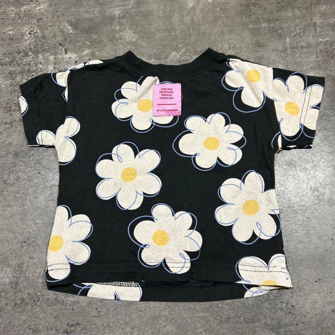 花柄　シンプル　タグ　80㎝ 半袖　tシャツ — image 3
