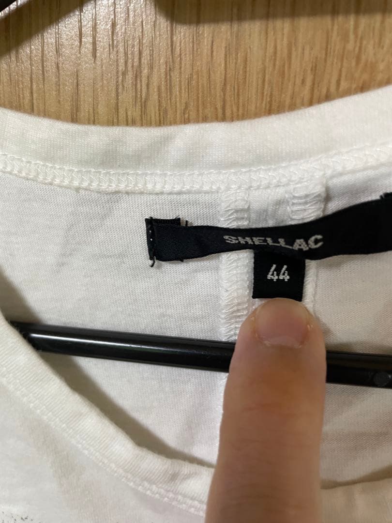 新品 SHELLAC グラフィックプリント Tシャツ サイズ44 ホワイト 半袖 — image 3