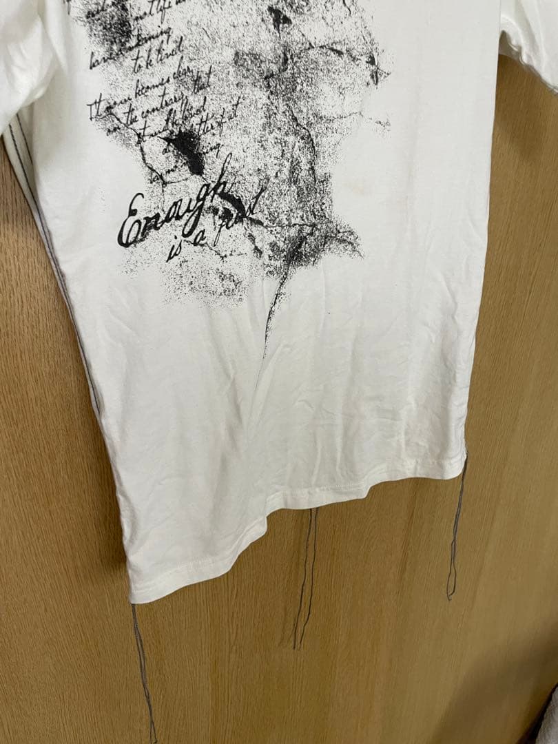 新品 SHELLAC グラフィックプリント Tシャツ サイズ44 ホワイト 半袖 — image 4
