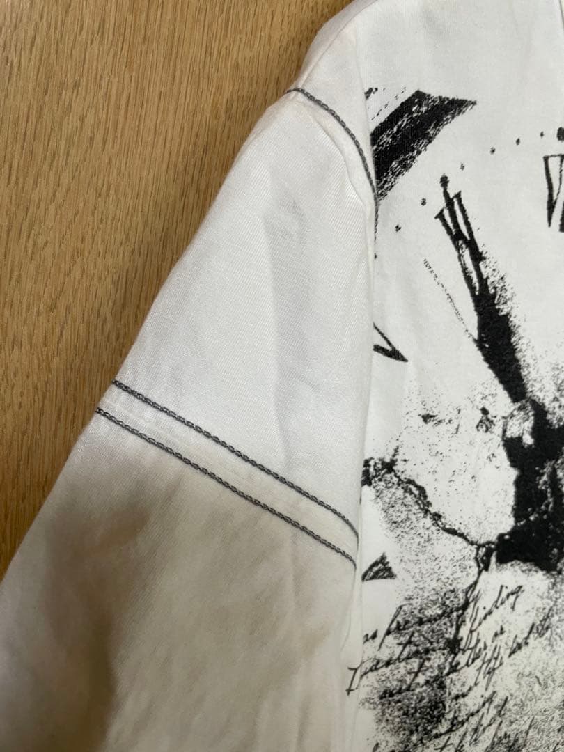 新品 SHELLAC グラフィックプリント Tシャツ サイズ44 ホワイト 半袖 — image 5
