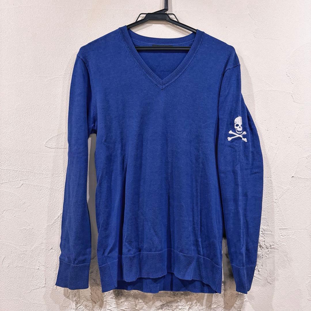 中古美品☆LOVELESSラブレス ドクロスカル刺繍Vネックニットセーター — image 2