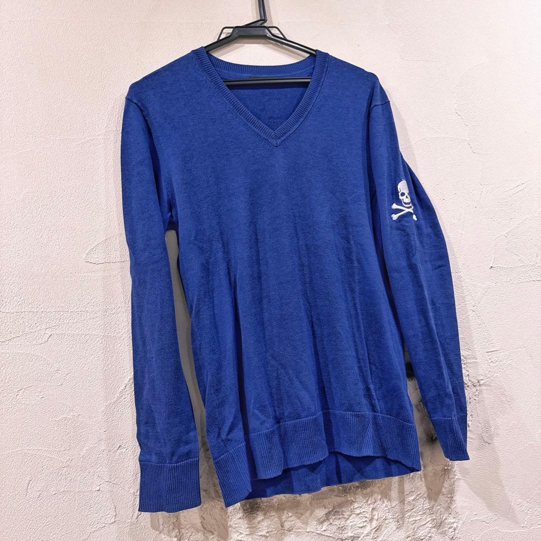 中古美品☆LOVELESSラブレス ドクロスカル刺繍Vネックニットセーター — image 4