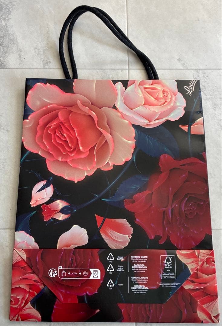 LOEWE ロエベ ショップ袋 ショッパー ローズ柄 — image 3