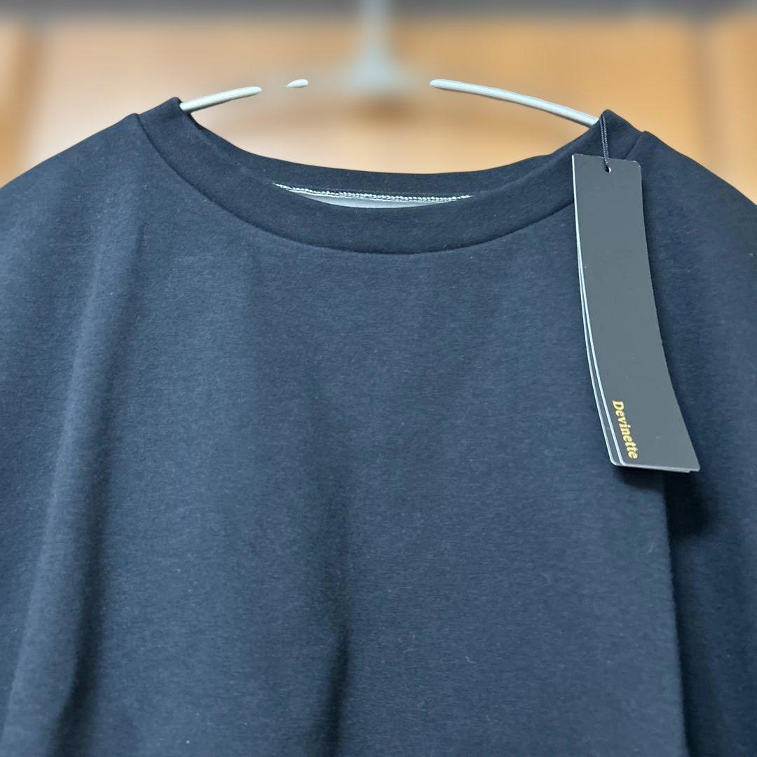 ⭐️新品タグ付⭐️Devinette カットソー プルオーバー ブラック F — image 2