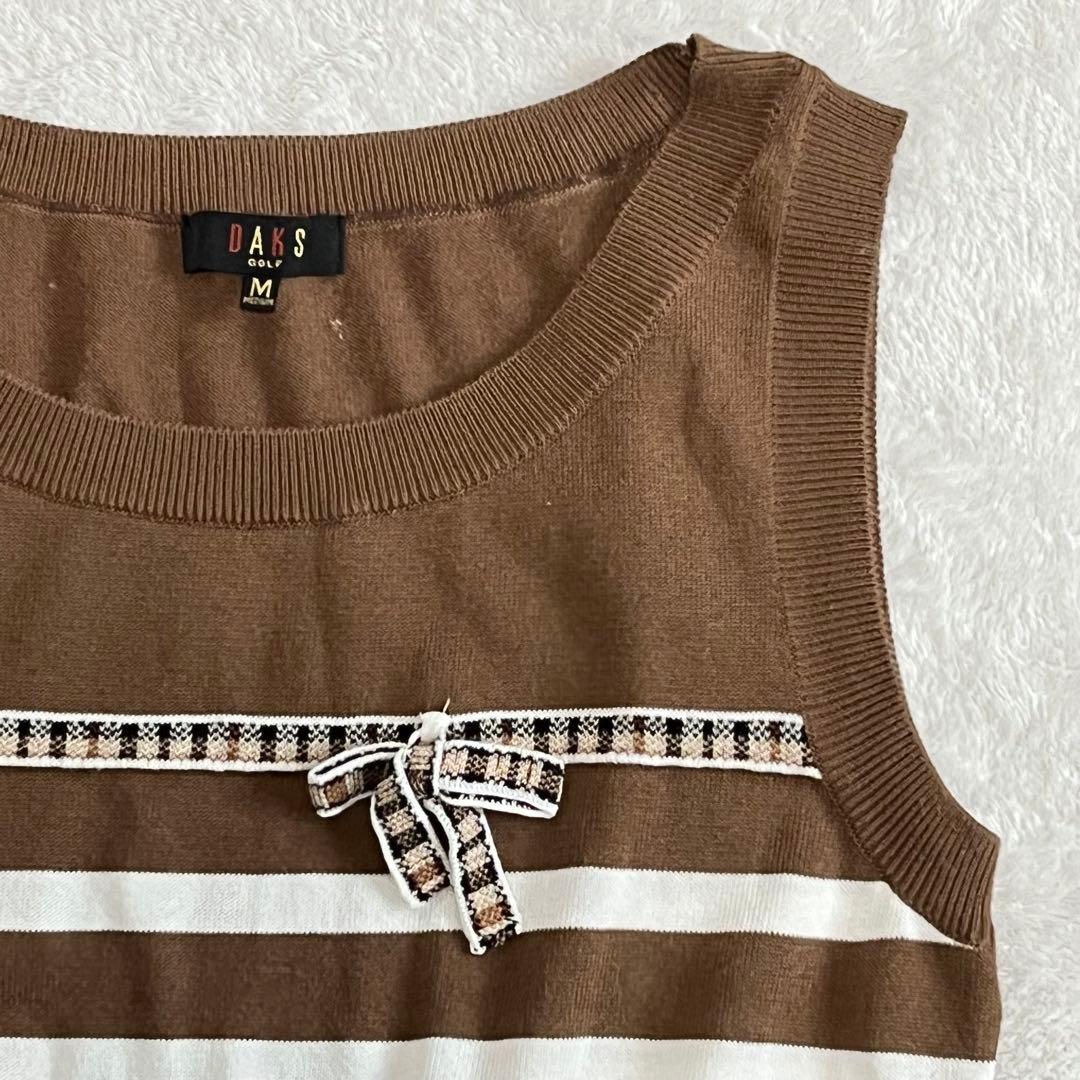 DAKS GOLF ニットベスト　ブラウン — image 4
