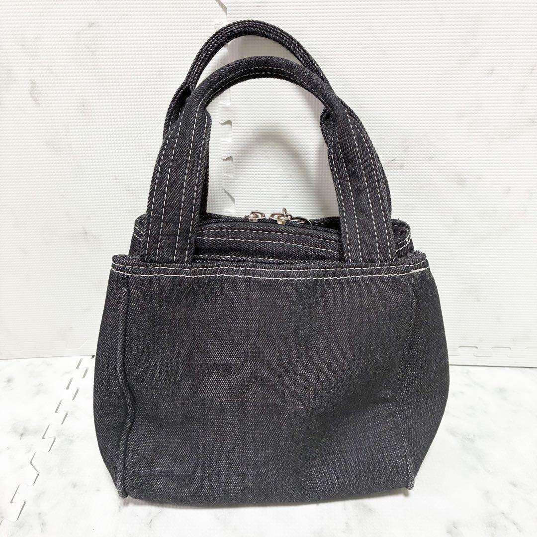SAVOY サボイ＊ブラックデニム ハンドバッグ — image 4