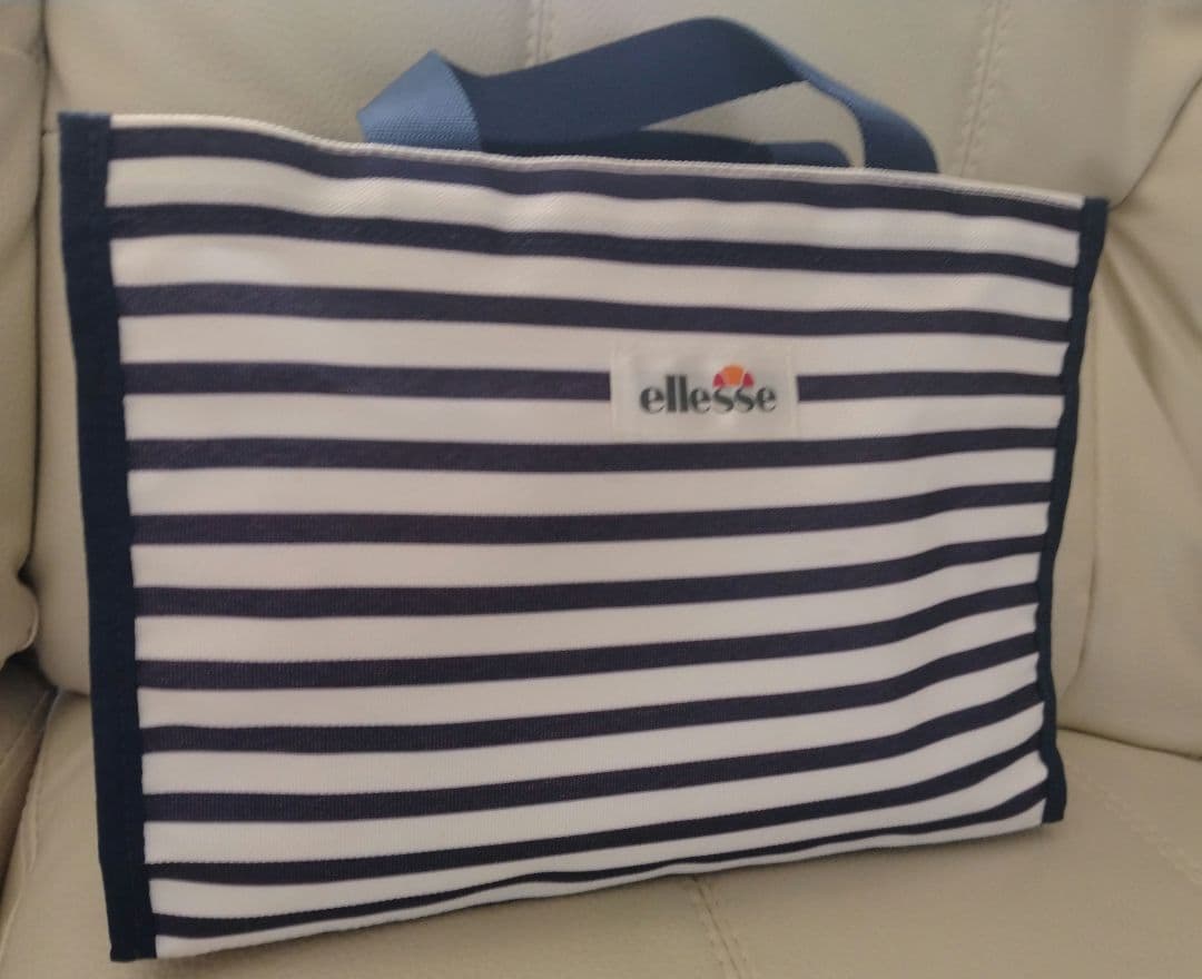 ellesse エレッセ ボーダー トートバッグ ミニバッグ — image 5