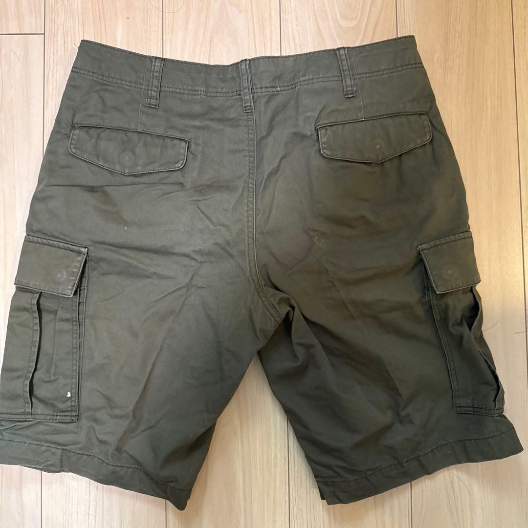 無印良品　カーゴショートパンツ オリーブグリーン — image 2