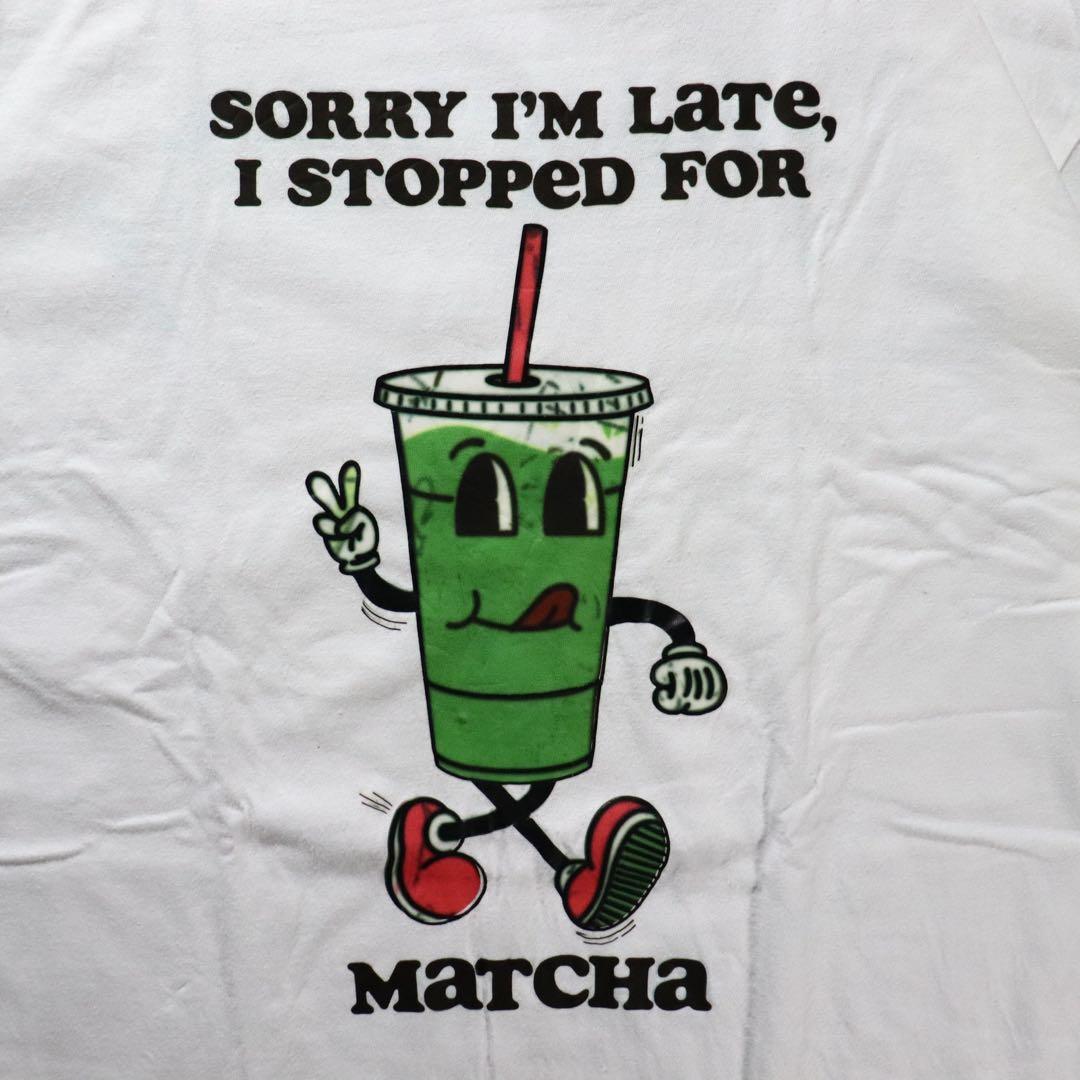 COMFORT COLORS 白Tシャツ 抹茶ジュース　キャラ — image 5