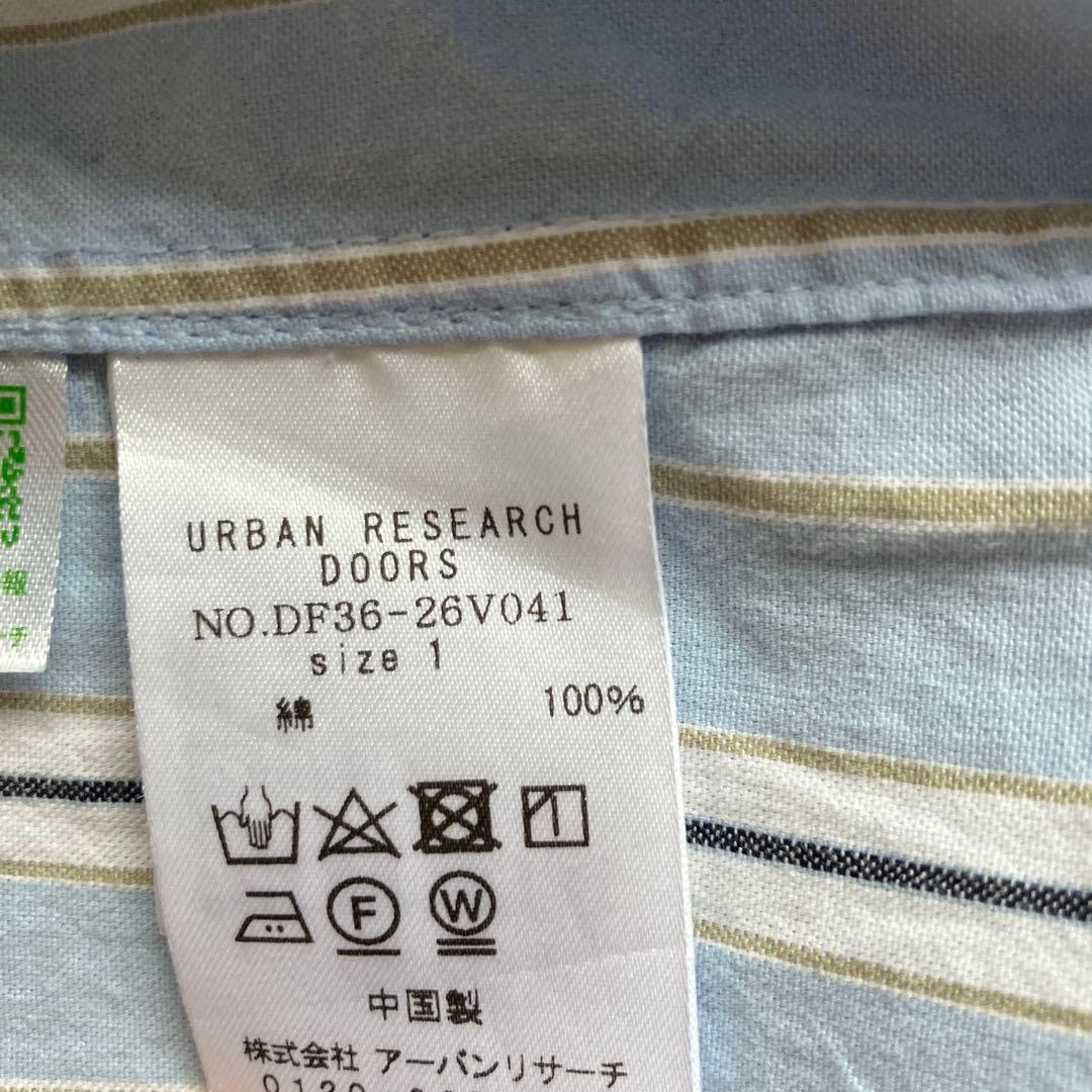 FORK&SPOONアーバンリサーチ　バンドカラー　シャツワンピース ストライプ — image 5