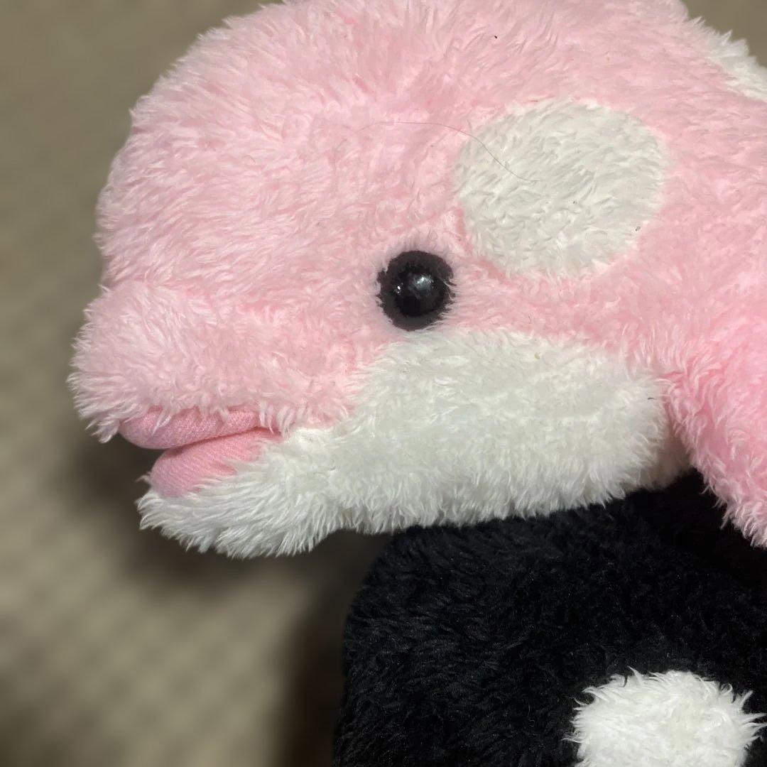 シャチ ぬいぐるみ 鴨川シーワールド　くじ　ピンク　ブラック　2点 — image 2