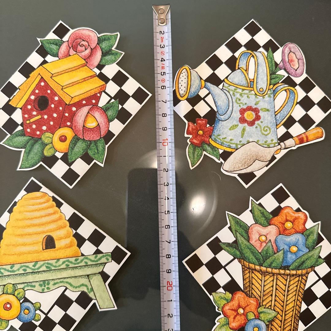 ⑮WALLIES ウォーリーズ ペーパーシール 5枚セット ガーデンモチーフ — image 4