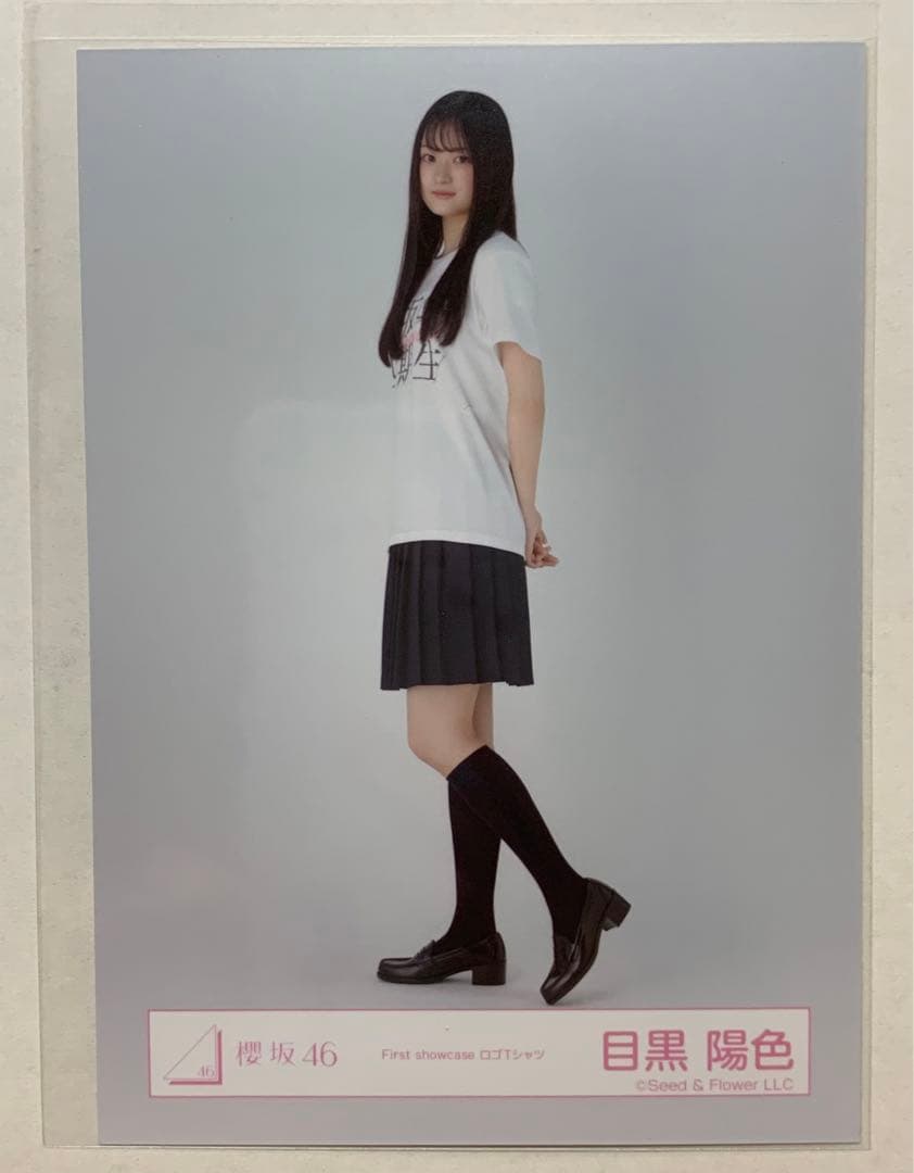 櫻坂46 松本和子、目黒陽色　First showcase ロゴTシャツ　生写真 — image 3