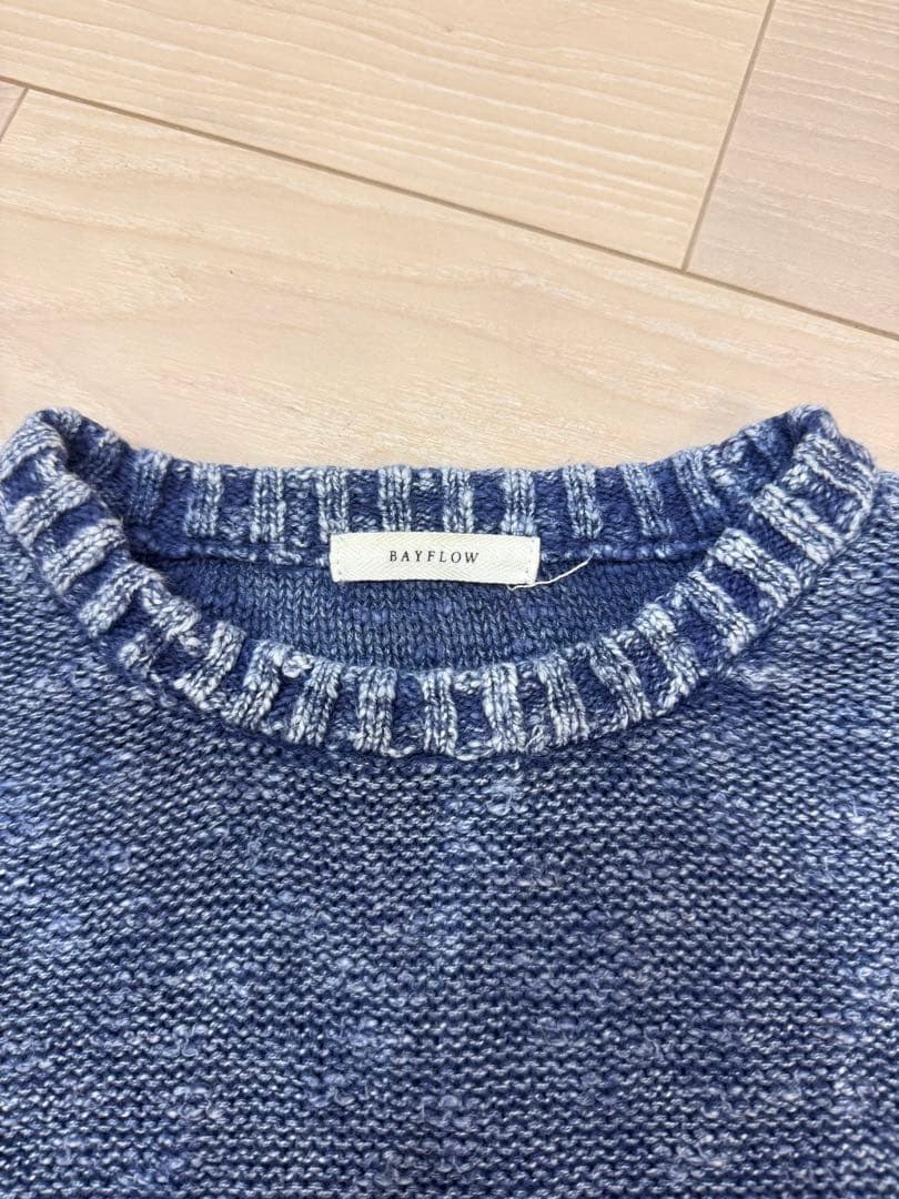 BAYFLOW メンズ　ニット セーター ブルー　SIZE 2 — image 3