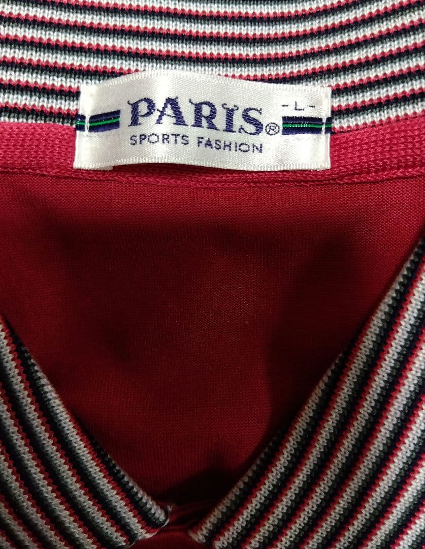 新品✨PARIS SPORTS FASHION ポロシャツ レッド Lサイズ — image 3