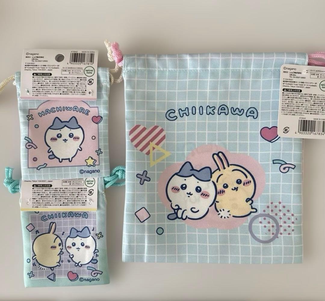 ちいかわ 巾着 プチ巾着 3点セット — image 2