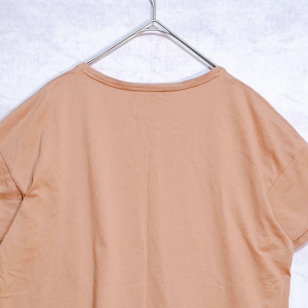 【アンタイトル】半袖Tシャツ プリント 光沢 ブラウン 4 — image 5