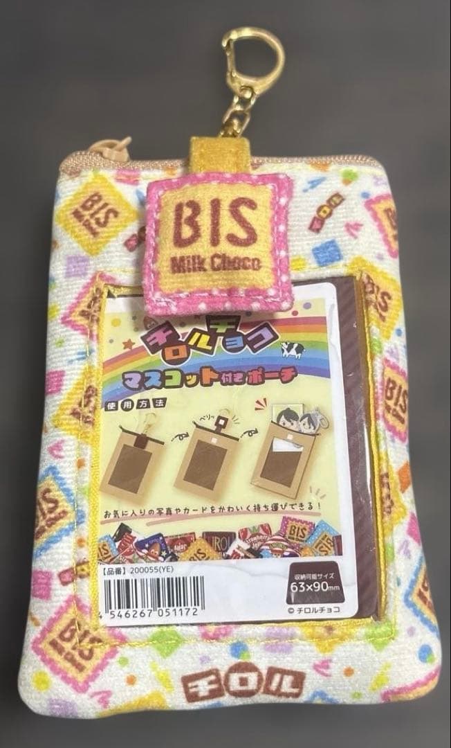 チロルチョコ マスコット付きポーチ カードホルダー新品 — image 2