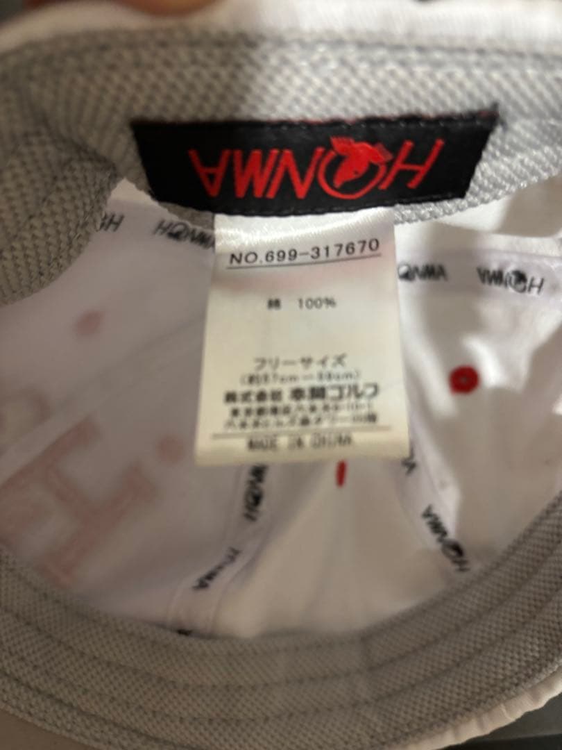 HONMA ホワイトキャップ フリーサイズ — image 3