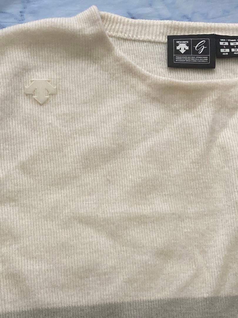 【Descente】Sweater/White /L ニット・セーター — image 4