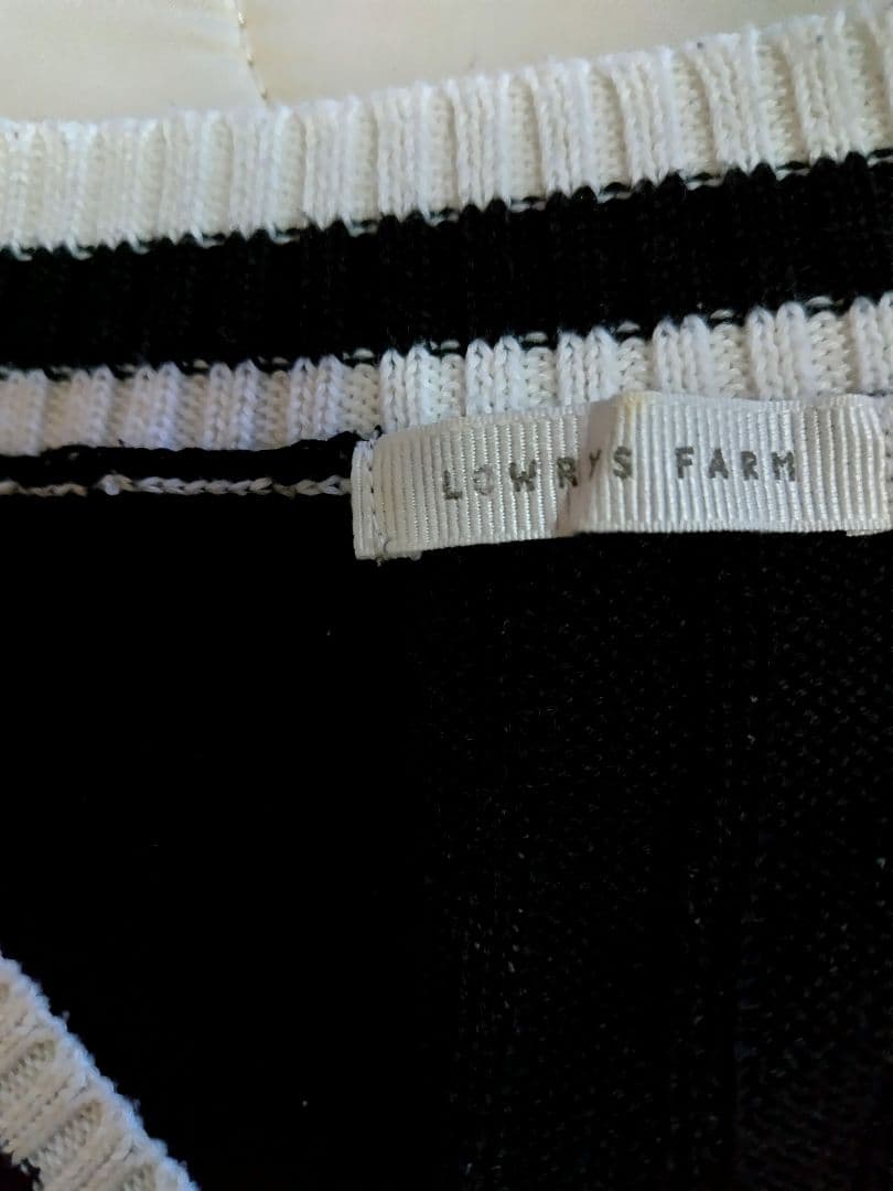 LOWRYS FARM ブラックニット セーター Fサイズ — image 2