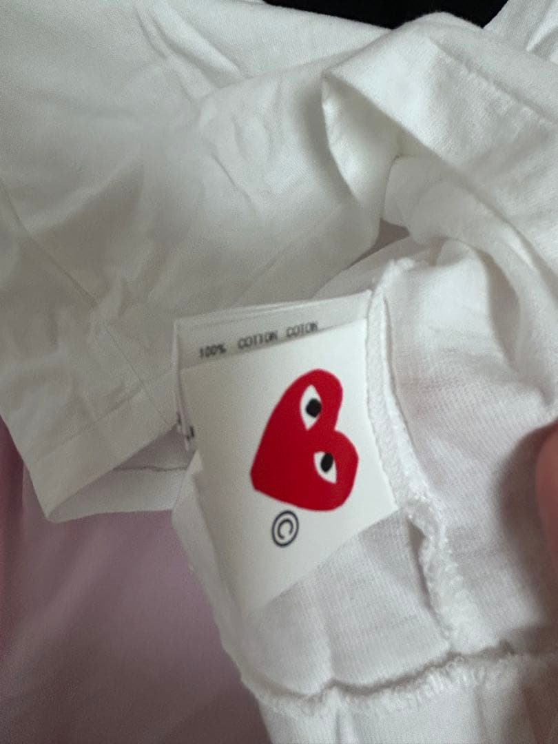 PLAY COMME des GARCONS Tシャツ ホワイト サイズ6 — image 4
