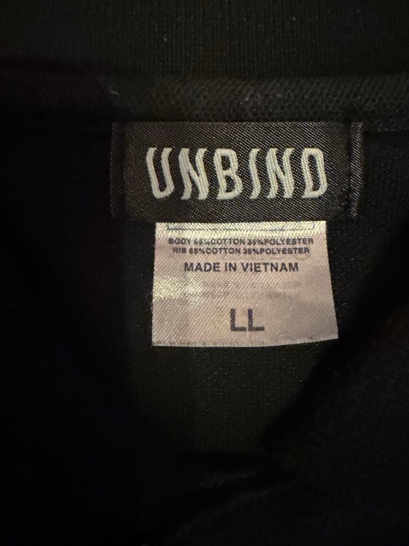 UNBIND ポロシャツ ブラック LLサイズ — image 3