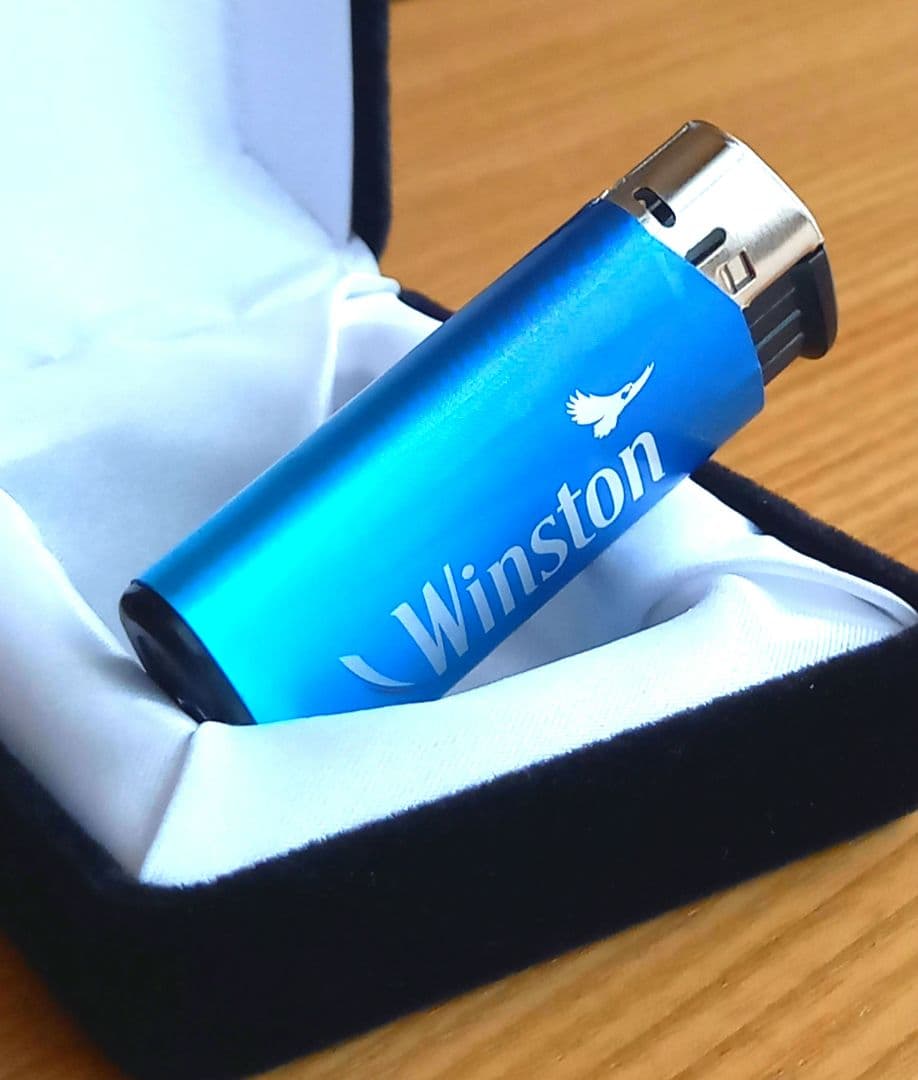 【Winston】未使用／ブルーグラデーション／ウインストンガスライター／BIC — image 2