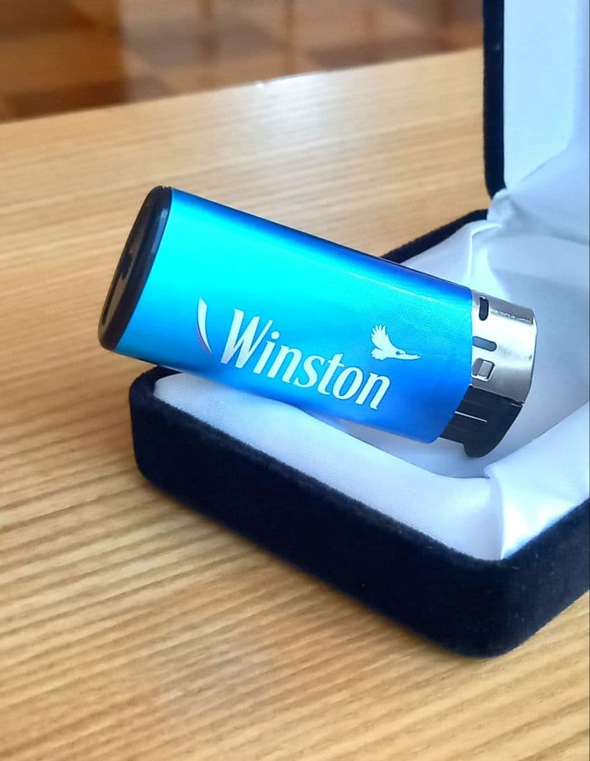 【Winston】未使用／ブルーグラデーション／ウインストンガスライター／BIC — image 4