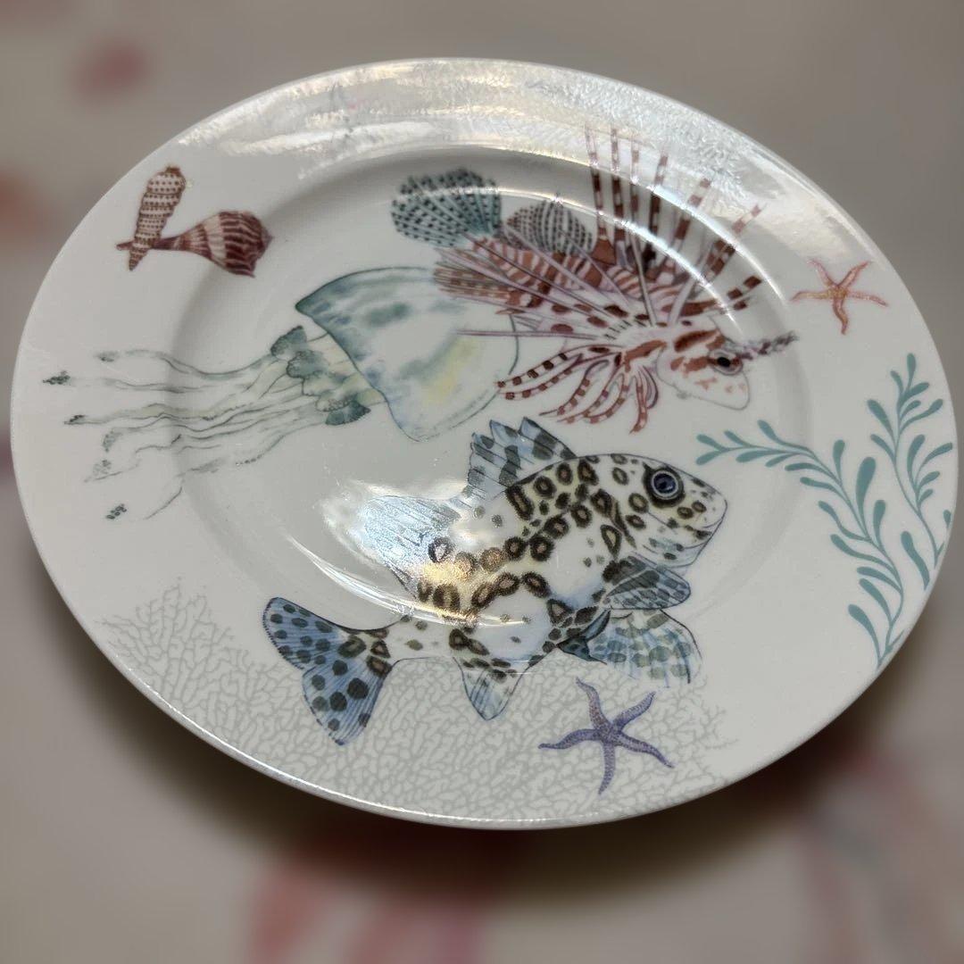 ザラホーム　魚柄　お皿 — image 4