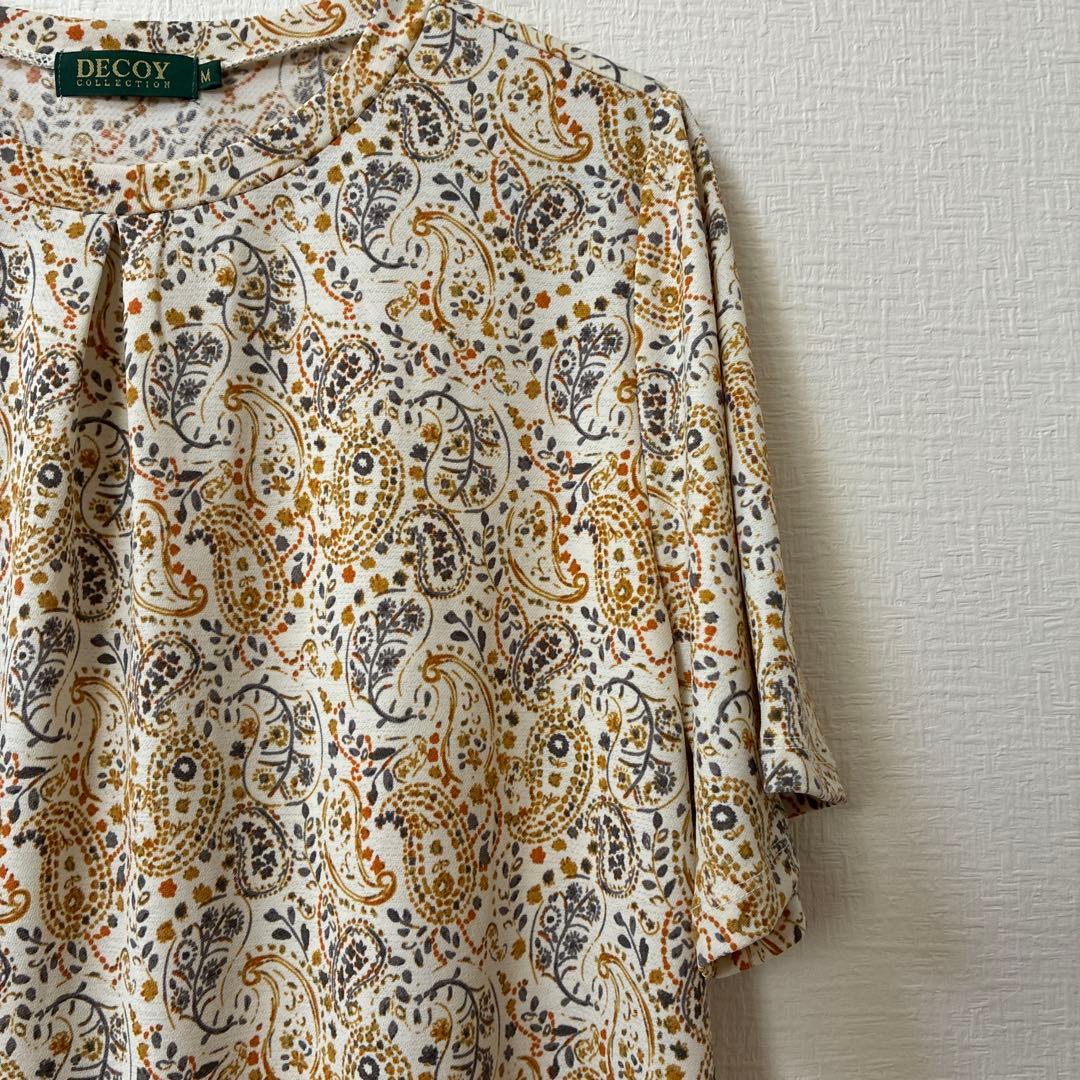 【美品】デコイコレクション 総柄ペイズリー チュニック プルオーバー M — image 5