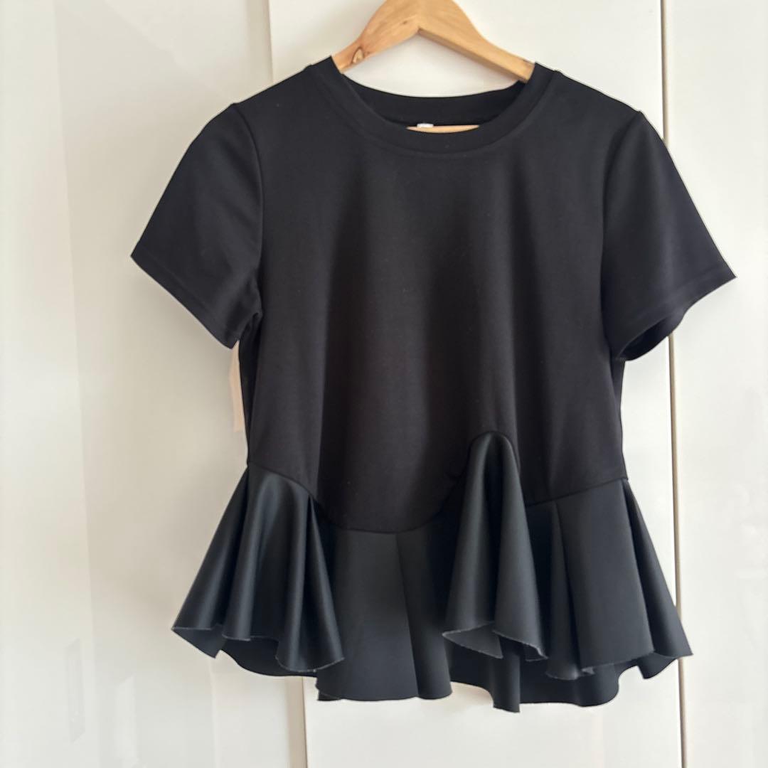 nico lily ペプラム 半袖 Tシャツ ブラック — image 3