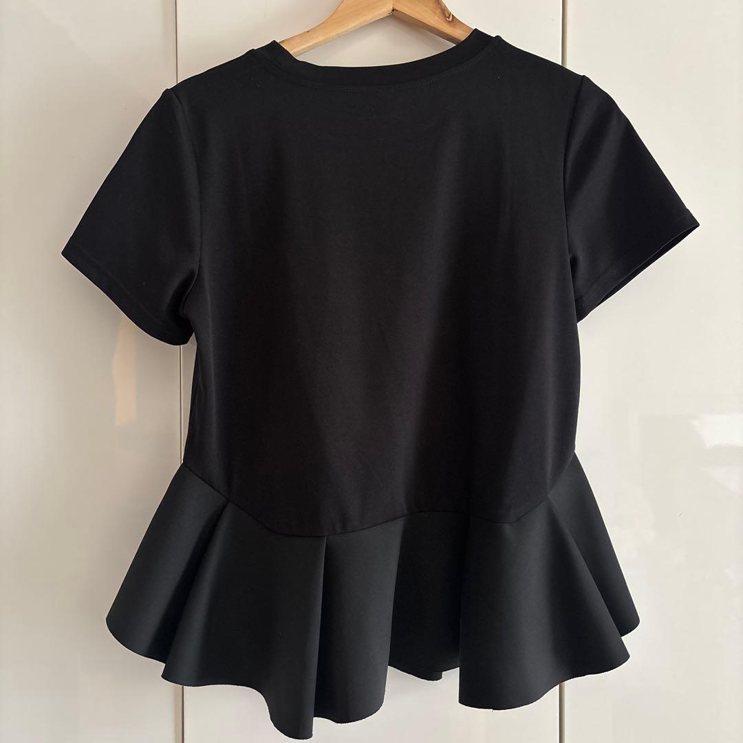 nico lily ペプラム 半袖 Tシャツ ブラック — image 4