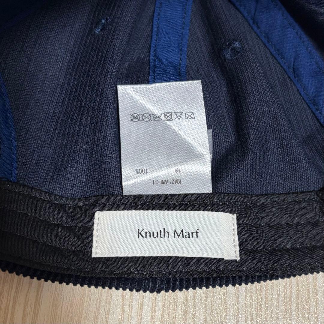 Knuth Marf コーデュロイキャップ ネイビー — image 5