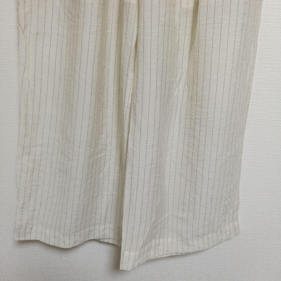 THE YON リネンストライプダブルウエストイージーパンツ　サイズF — image 4