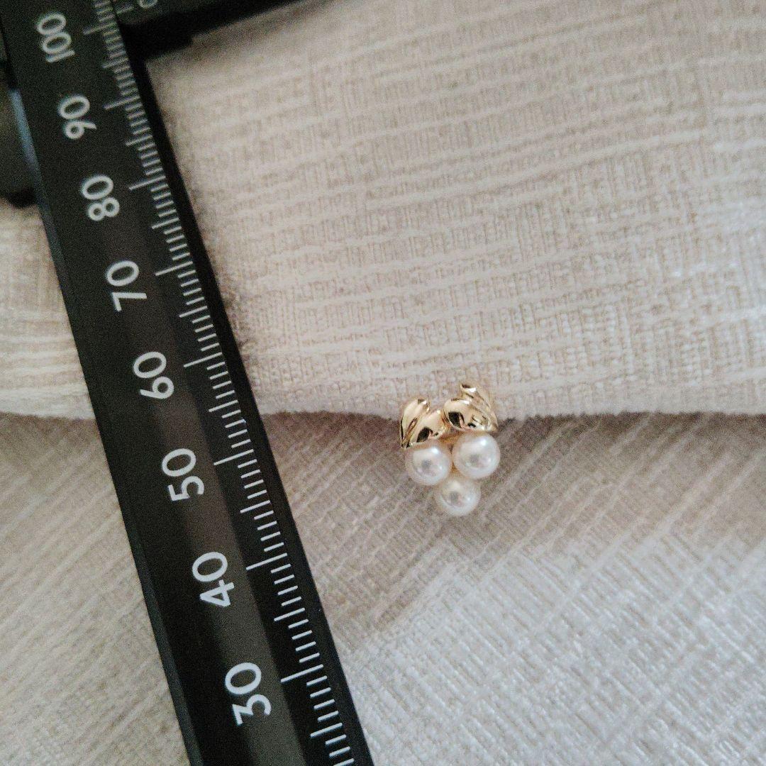MIKIMOTO　ミキモト　k18ベビーパールイヤリング　ぶどう　花珠 — image 3