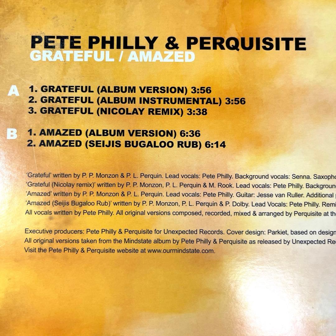 レコード★Pete Philly & Perquisite/ Grateful — image 3