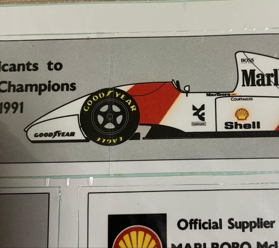 マクラーレン　ステッカー　ハッキネン　ポストカード — image 3